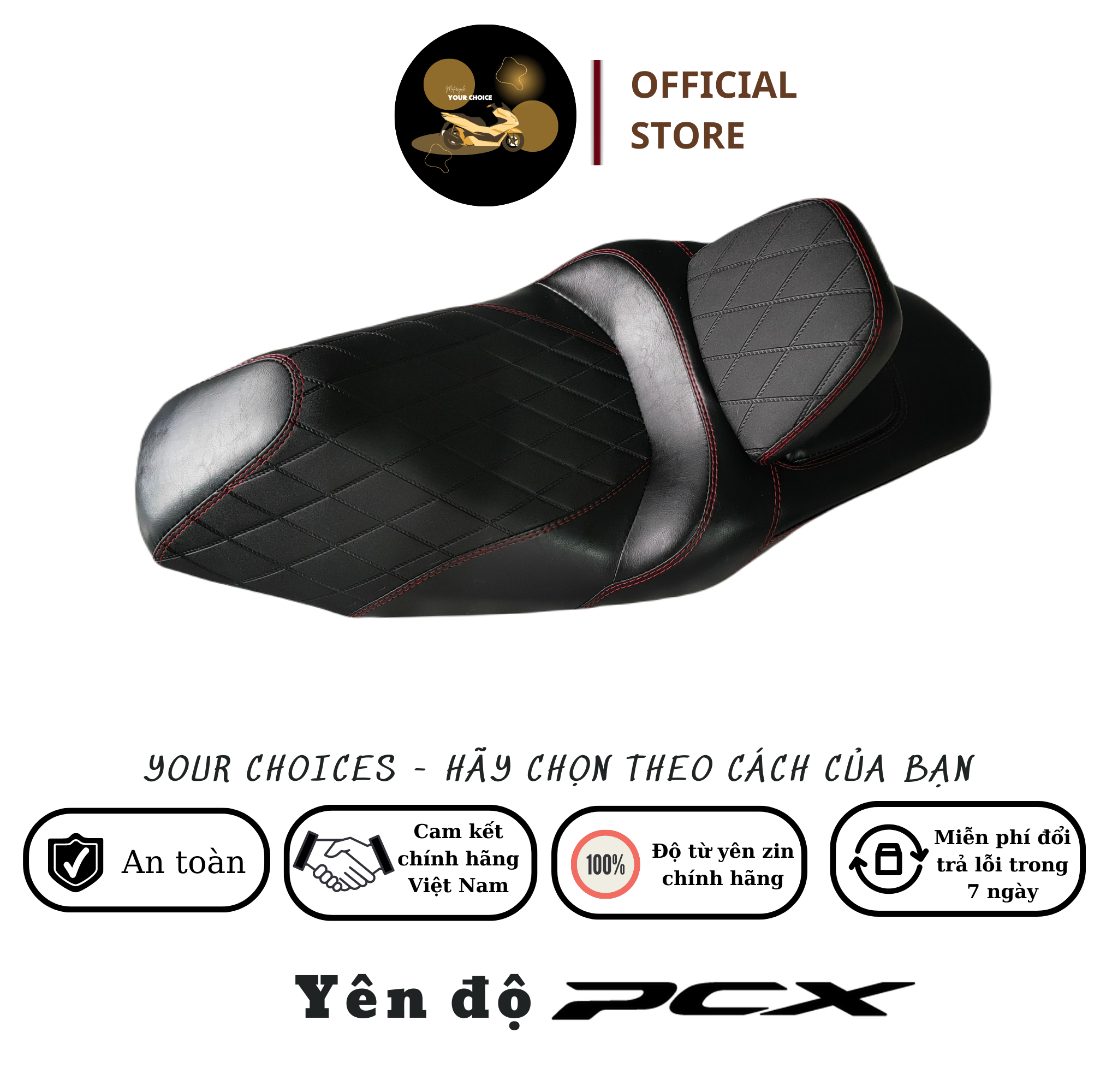 Stylist PCX seat- 2013 -2023 Model - Backer Supporting Supper Pro