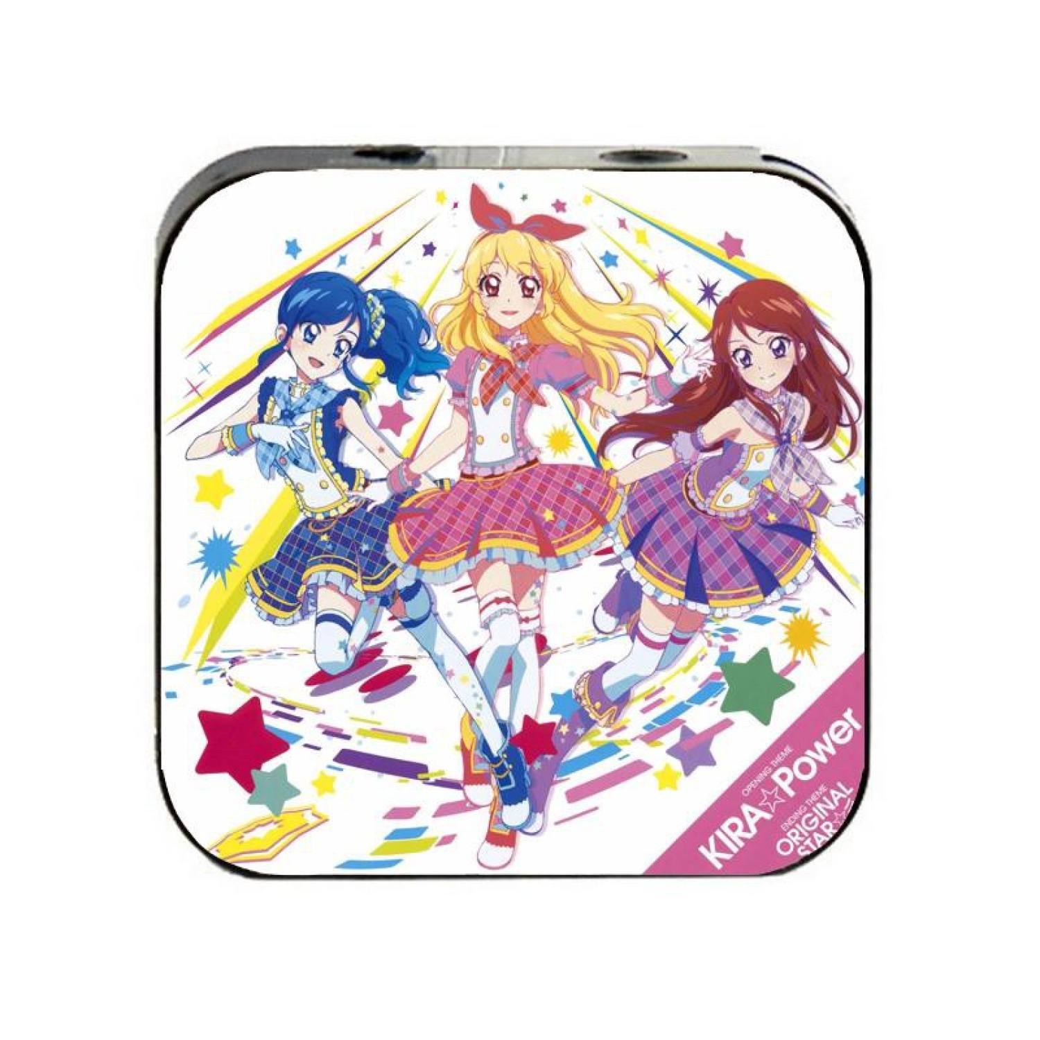 Máy nghe nhạc mp3 IN HÌNH AIKATSU! NHIỆT HUYẾT THẦN TƯỢNG tặng tai nghe cắm dây có mic và dây sạc anime chibi