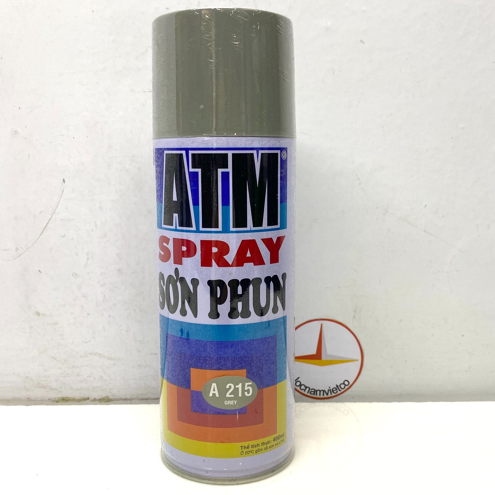 Sơn xịt ATM màu xám grey A215