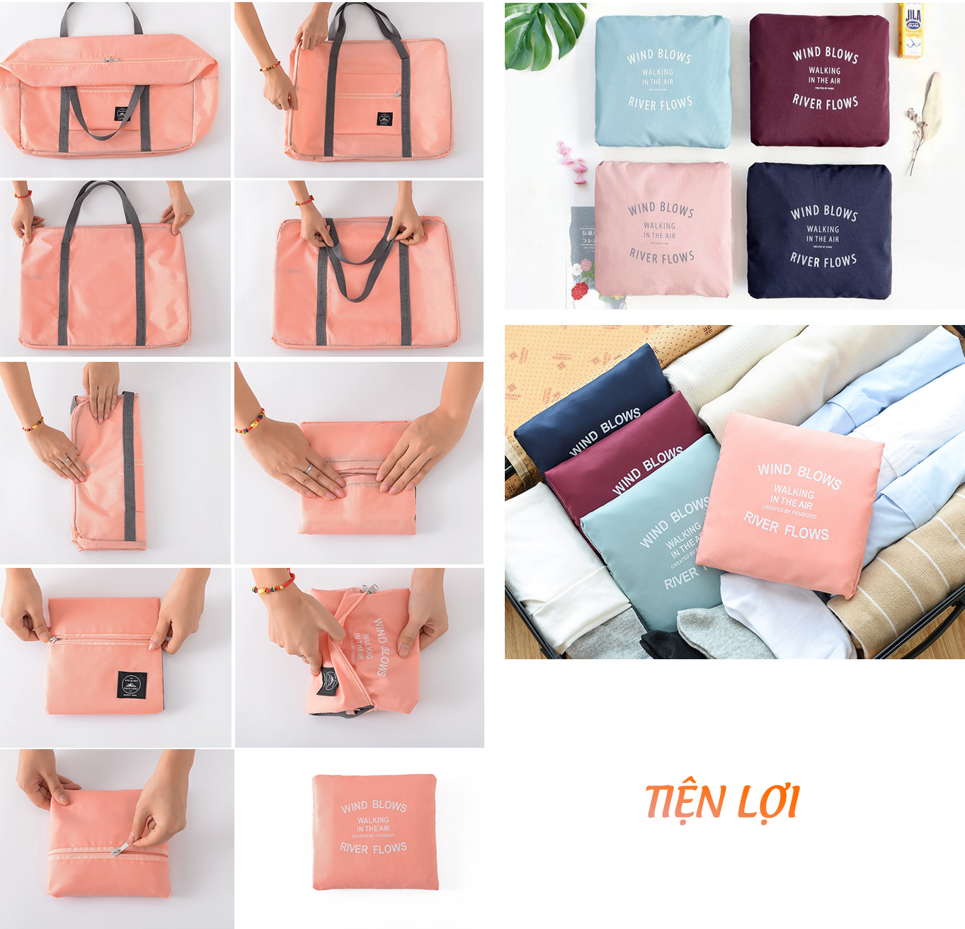 Túi Tiện Ích Đi Du lịch Có thể Gấp Gọn - REQUANE