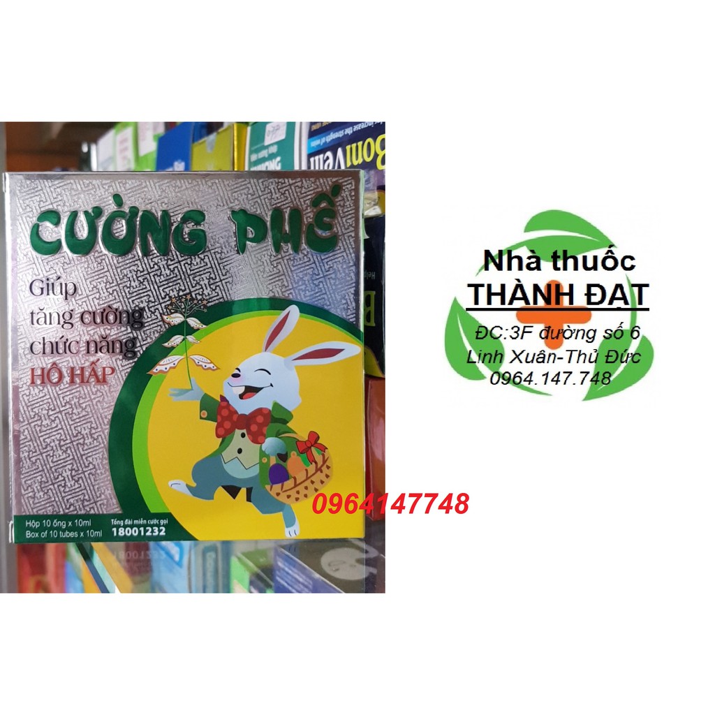 cường phế  hỗ trợ hô hấp hộp 10 ống