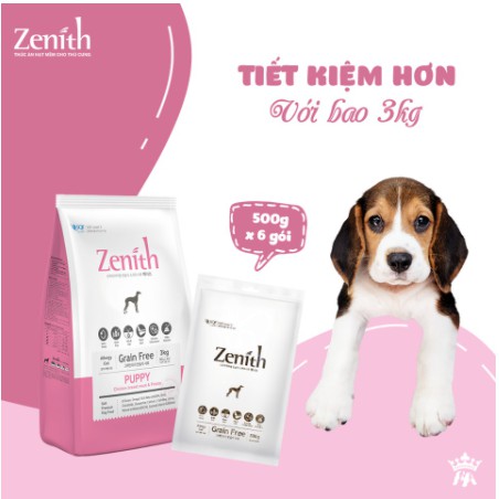 [HCM]Thức ăn cho chó - HẠT MỀM ZENITH PUPPY CHO CHÓ CON