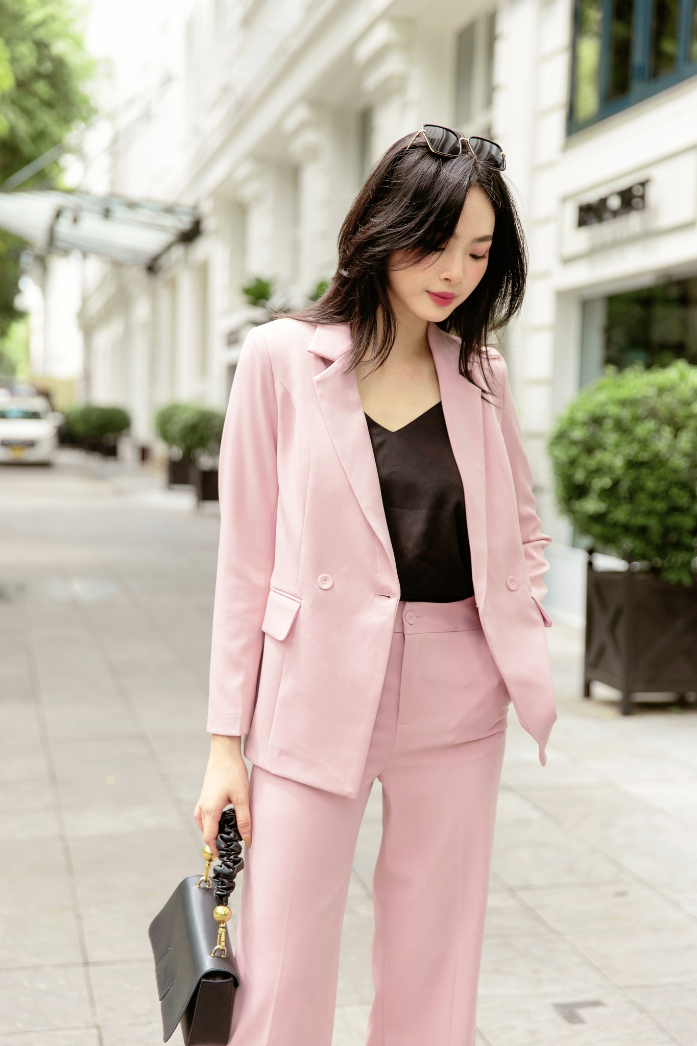 Maiimer - Quần ống suông hồng Lucy