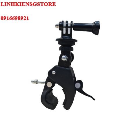 Kẹp Gopro Có Khớp Nối Vít Dài Kẹp Xe Đạp,Xe Máy, Đèn Livestream Live..