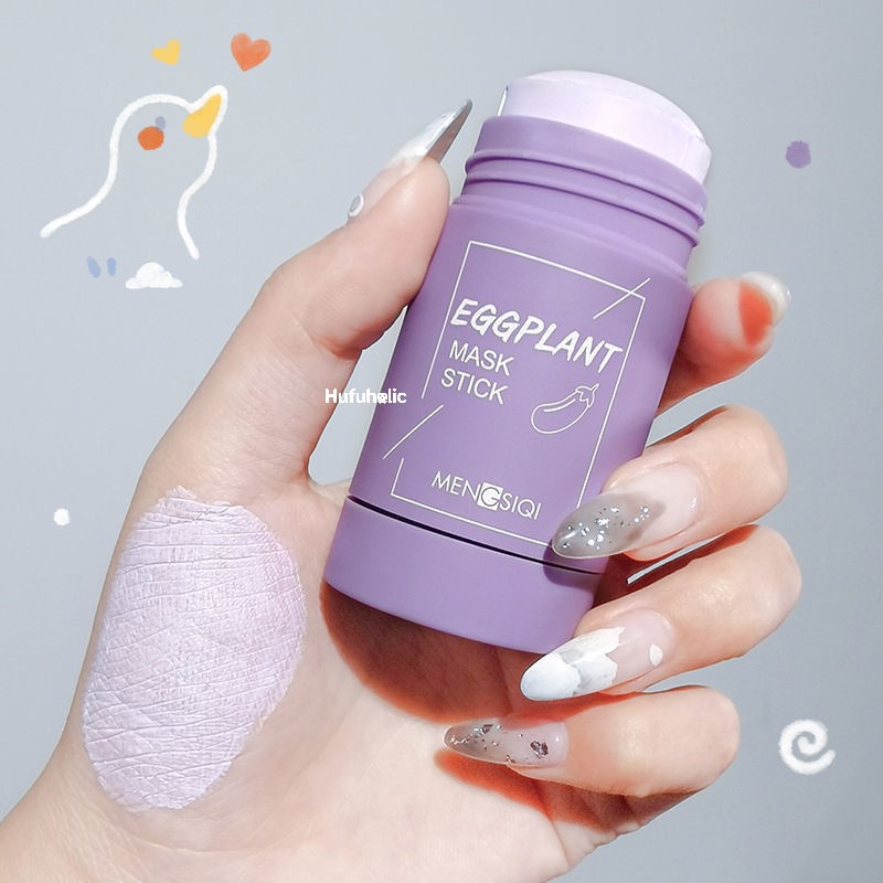 [HCM]Mặt Nạ Bùn Trà Xanh - Cà Tím Mengsiqi Dạng Đầu Lăn