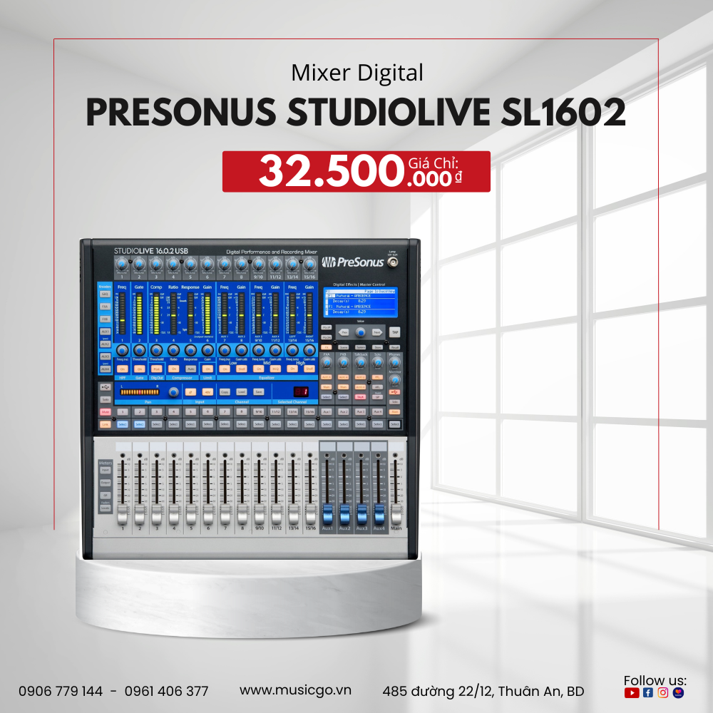 Mixer Digital Presonus Studiolive SL1602 USB