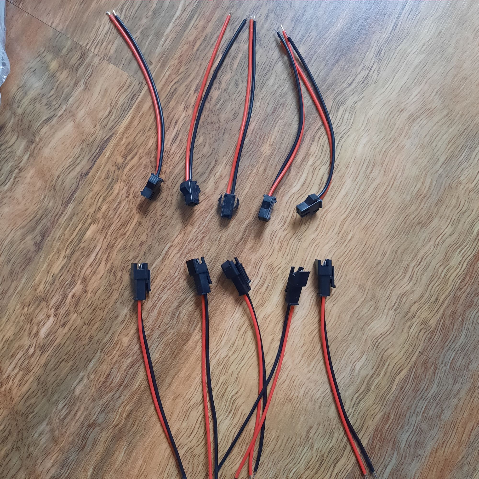 5 bộ jack đực cái kết nối dây điện.