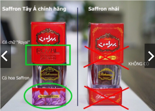 0.5g Saffron ngâm với 100ml mật ong