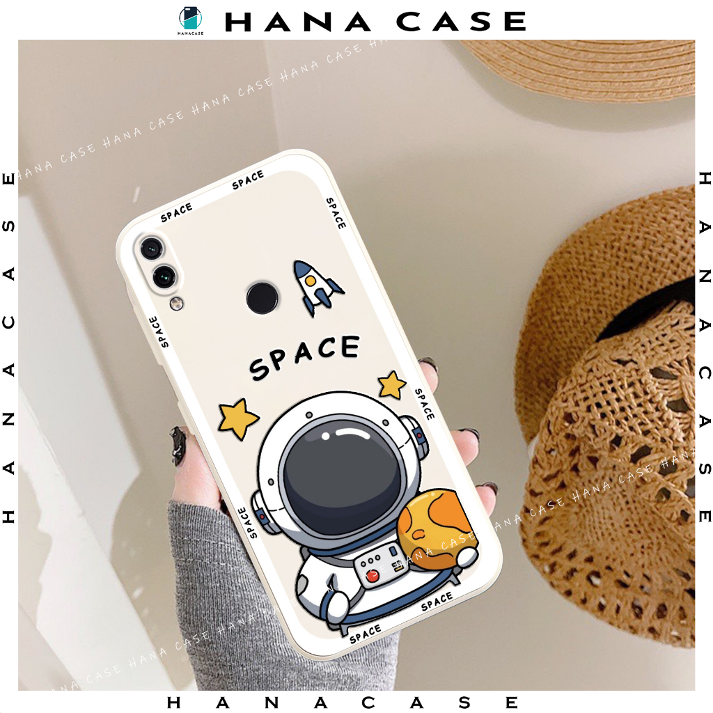 Ốp lưng cho máy xiaomi redmi note 7 / note 7 pro / note 7s / redmi 7 / redmi y3, chất tpu dẻo, cạnh vuông, phi hành gia