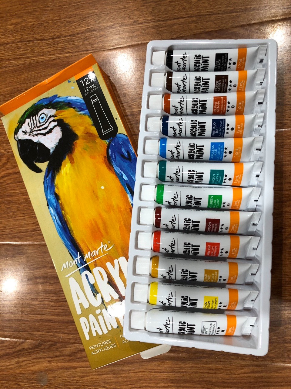Màu acrylic Mont Marte dạng tuýp 12ml
