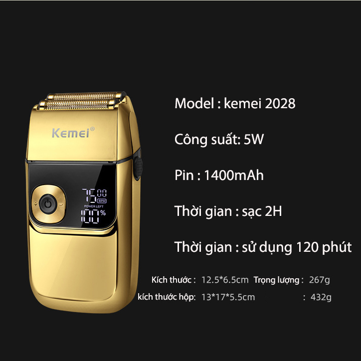 Máy cạo râu cao cấp Kemei km-2028