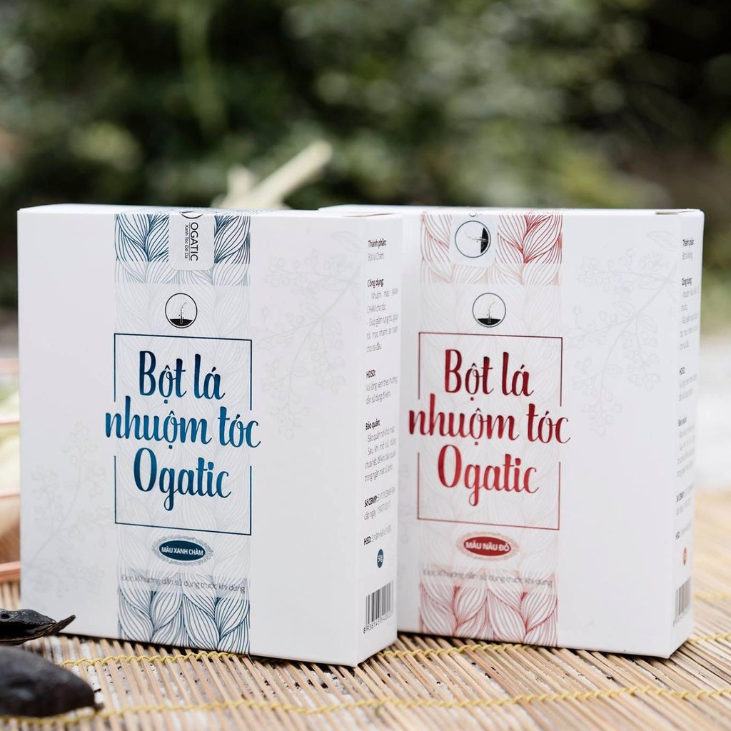 Bột Lá Nhuộm Tóc Ogatic thiên nhiên các màu