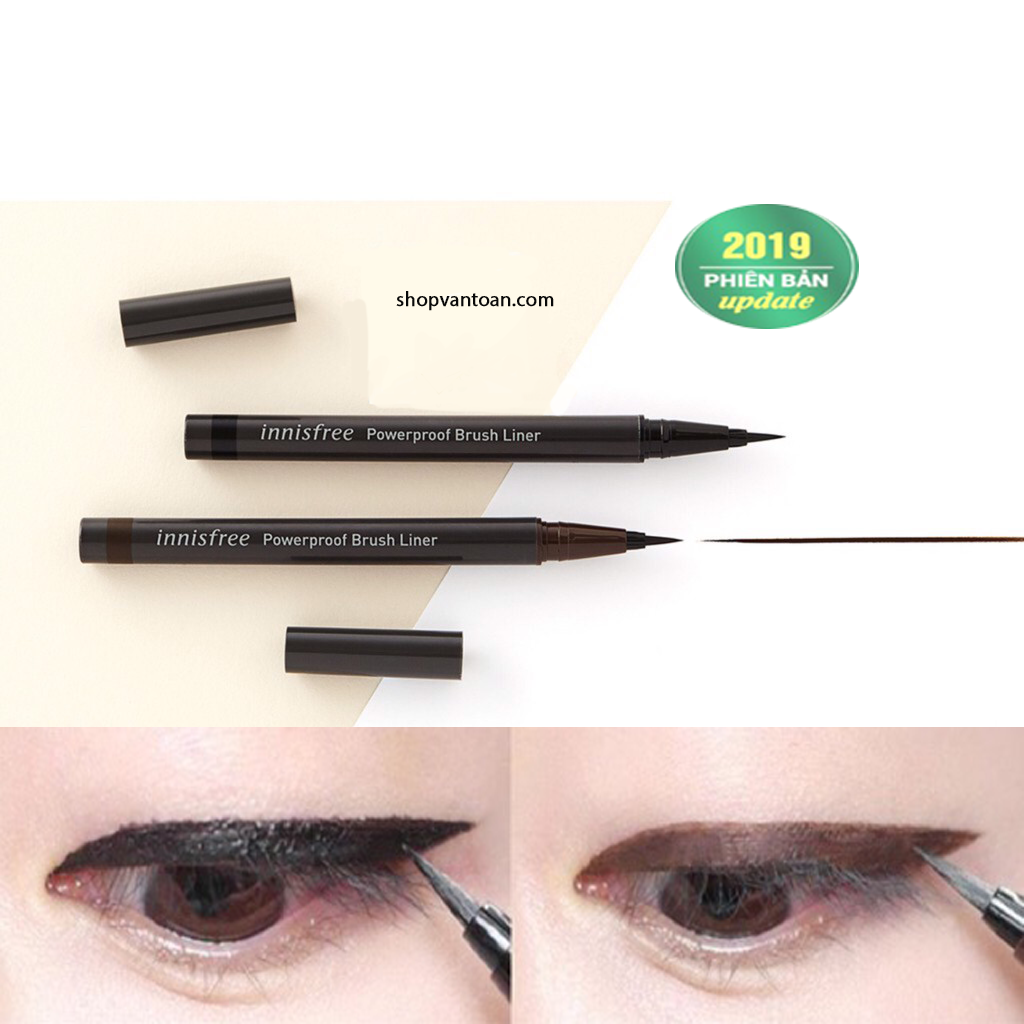 Kẻ mắt nước chống trôi Innisfree Powerproof Brush Liner