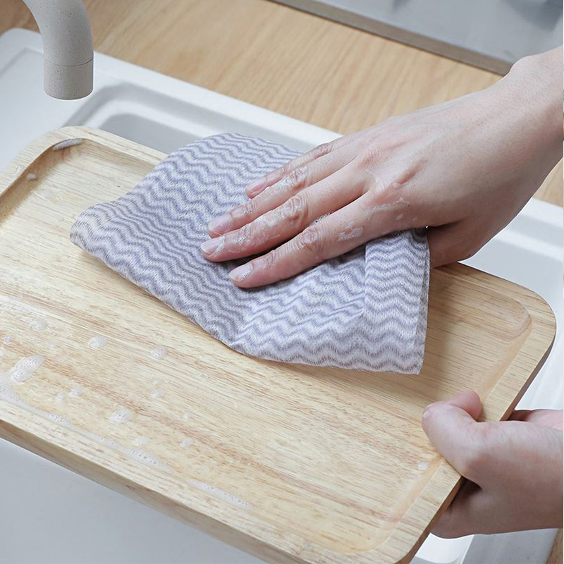 Cuộn khăn lau đa năng chùi bếp, chén dĩa, xe cuộn 50 miếng