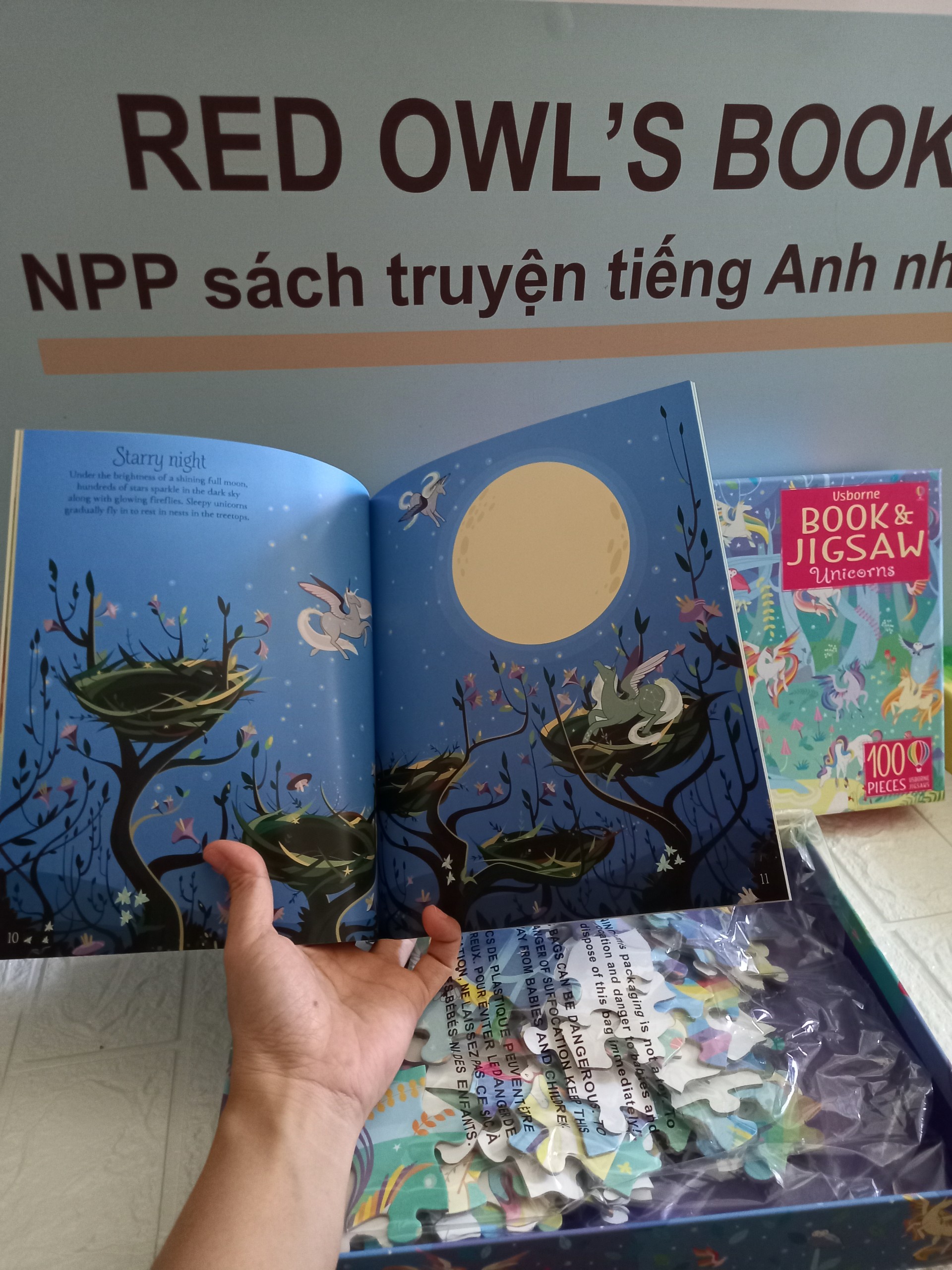 Usborne Book and Jigsaw Unicorns