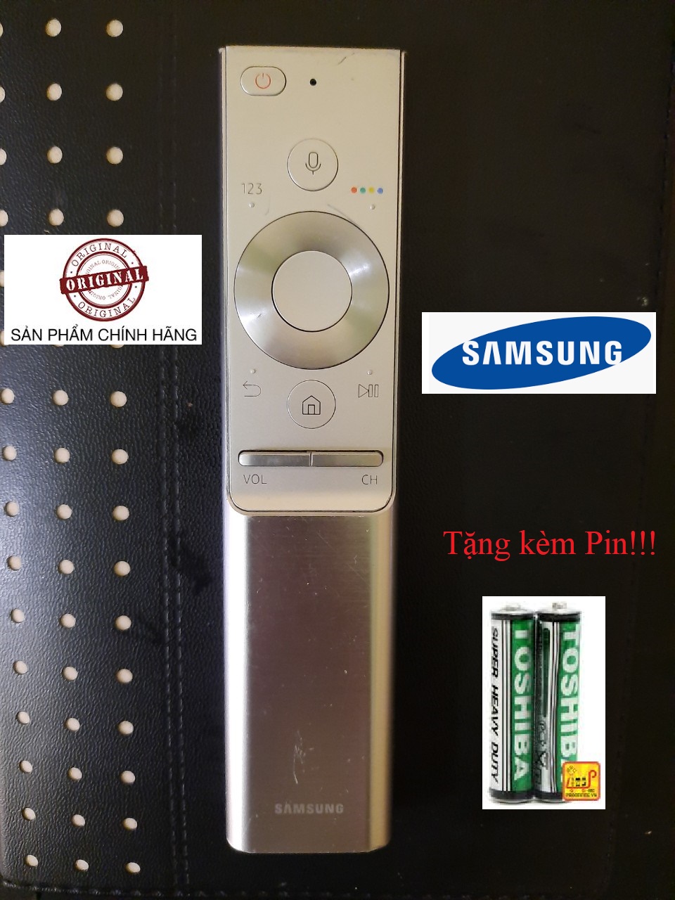 Điều khiển tivi samsung QLED TV - Hàng chính hãng bóc máy mới 90% Tặng kèm Pin