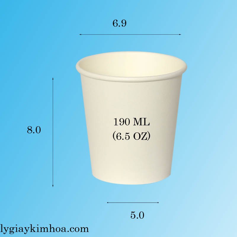 [HCM]50 Ly Giấy 6.5oz 190ml