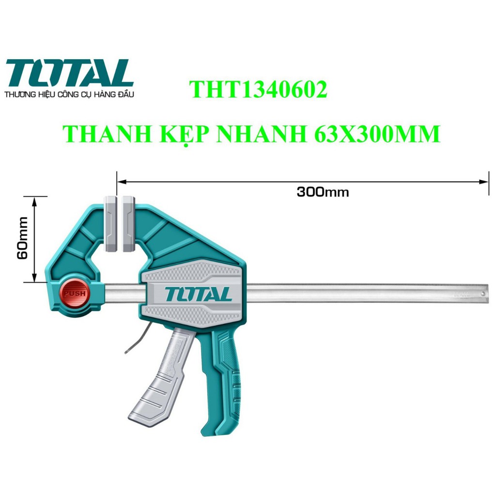 Thanh kẹp nhanh 63x300mm total tht1340602