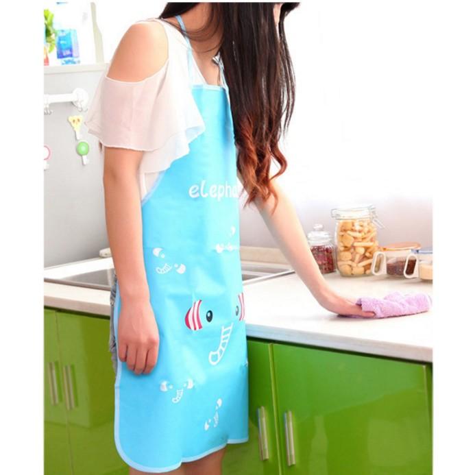 Combo 2 Tạp dề loại mỏng hình thú kute kích thước 50x70cm