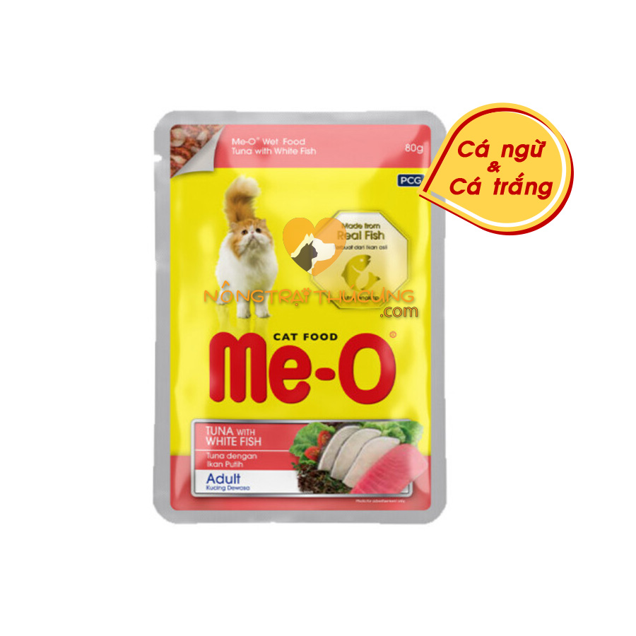 [ĐỦ 10 VỊ] Pate Cho Mèo Me-O Gói 80Gr - [Nông Trại Thú Cưng]