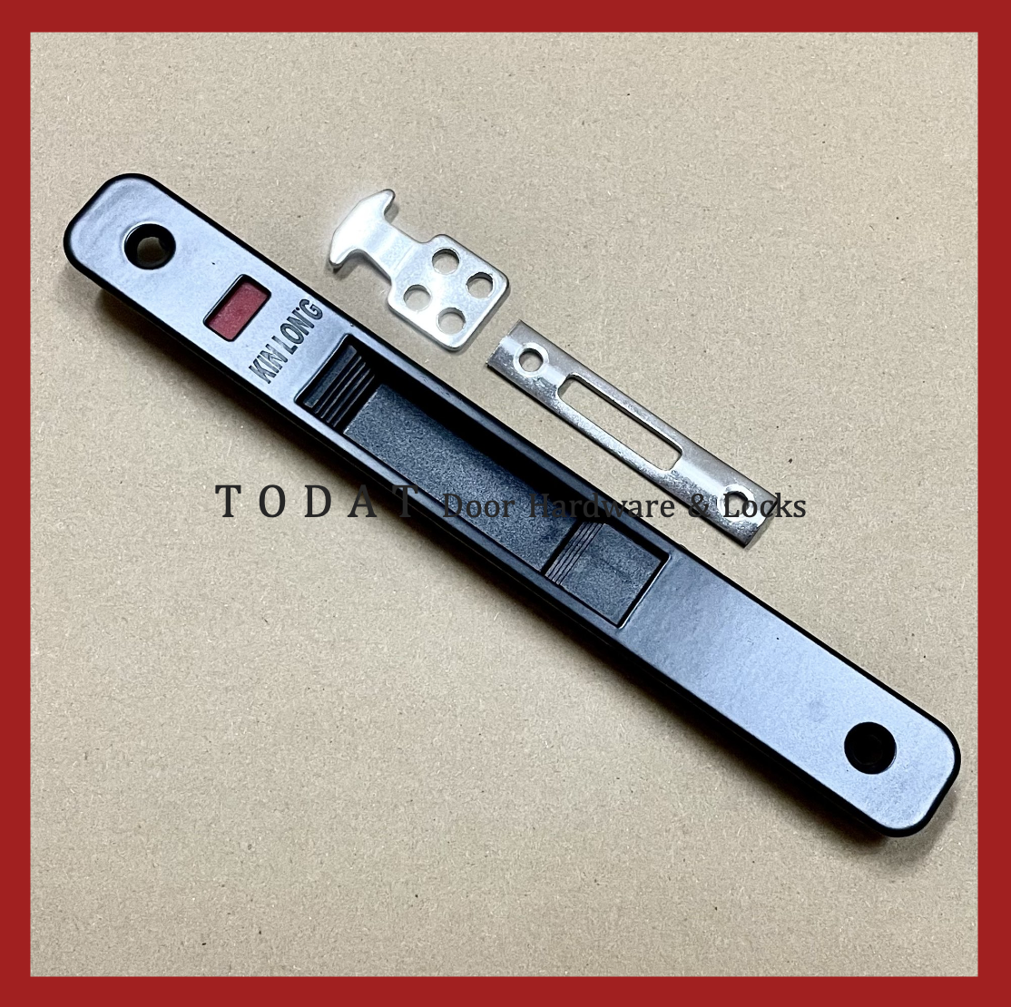 [KINLONG] Chốt Âm Tự Sập ĐEN Cửa Lùa Nhôm XingFa hệ 55