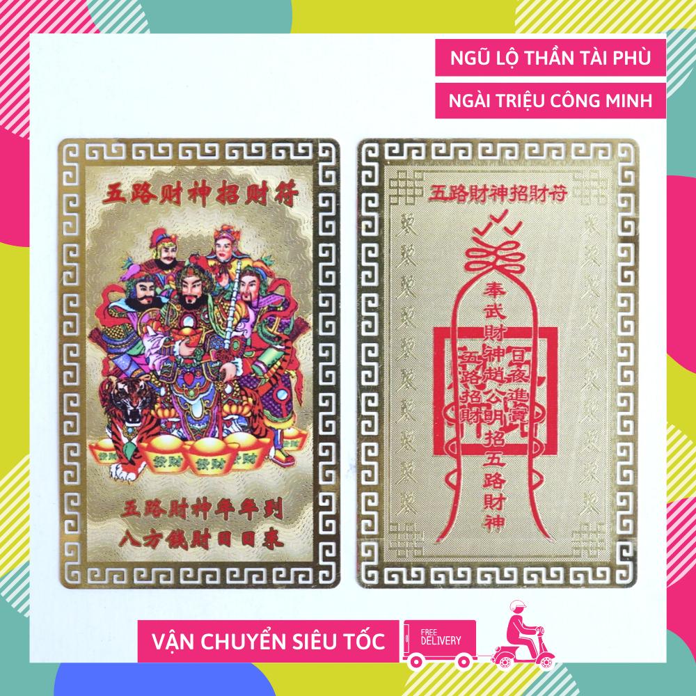 Ngũ Lộ Thần Tài Phù khai vận mở cung tài lộc giàu có - Ngũ Hổ Tướng