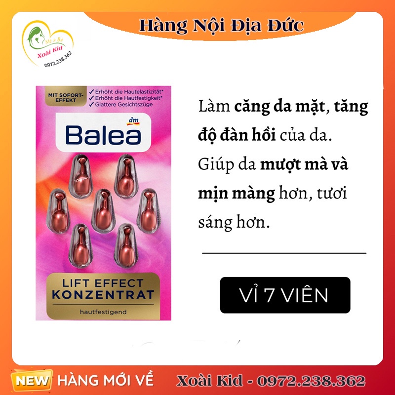 [auth] Viên nang dưỡng da Balea Đức [Hot]