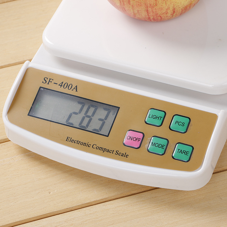 Cân tạp hóa điện tử Cân nhà bếp 10kg SF-400A (Trắng)