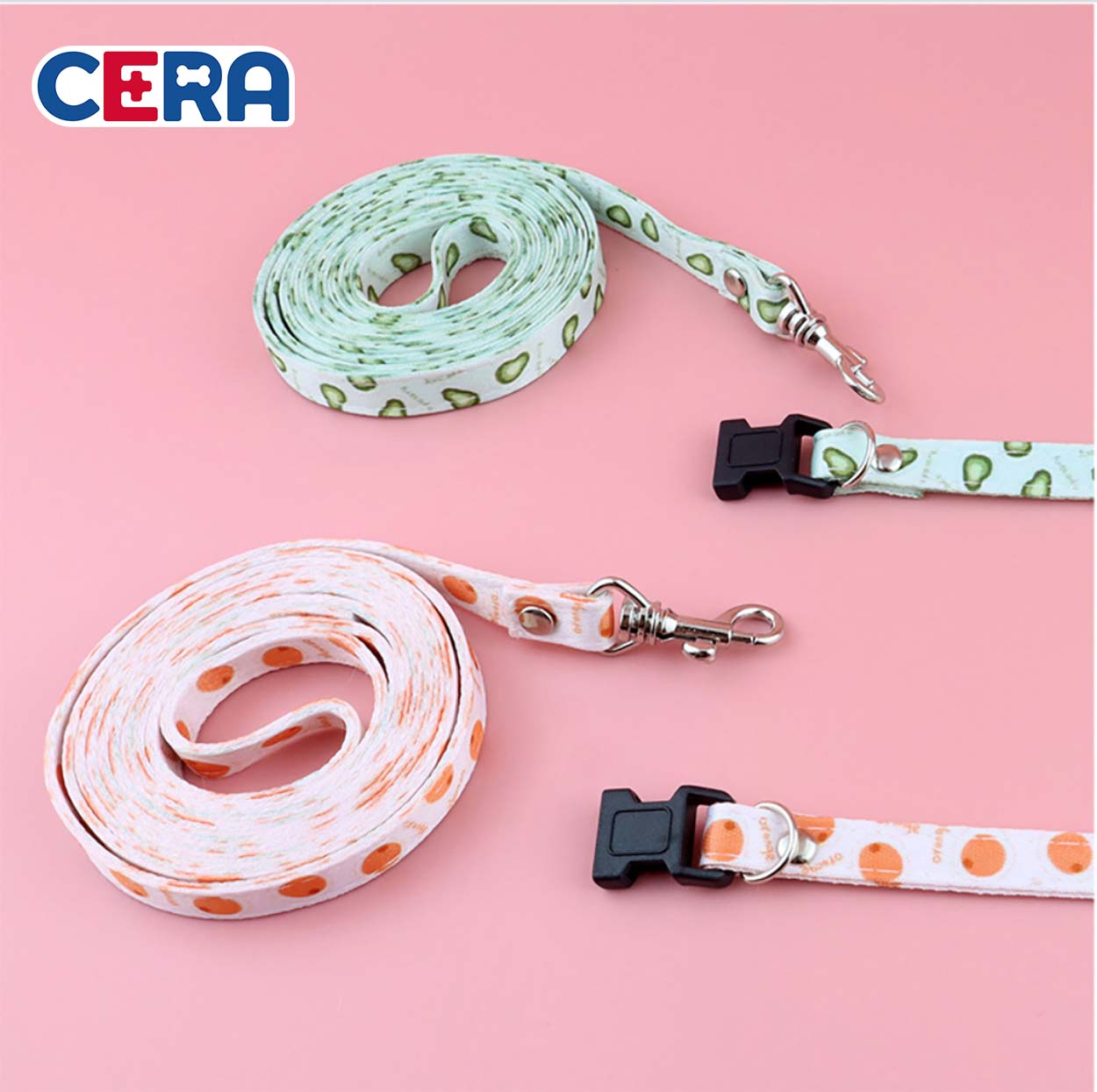 Dây dắt chó kèm vòng cổ - dây dắt 019