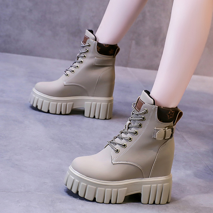 Giày Đế xuồng cổ cao da lộn 10cm PB680-4132