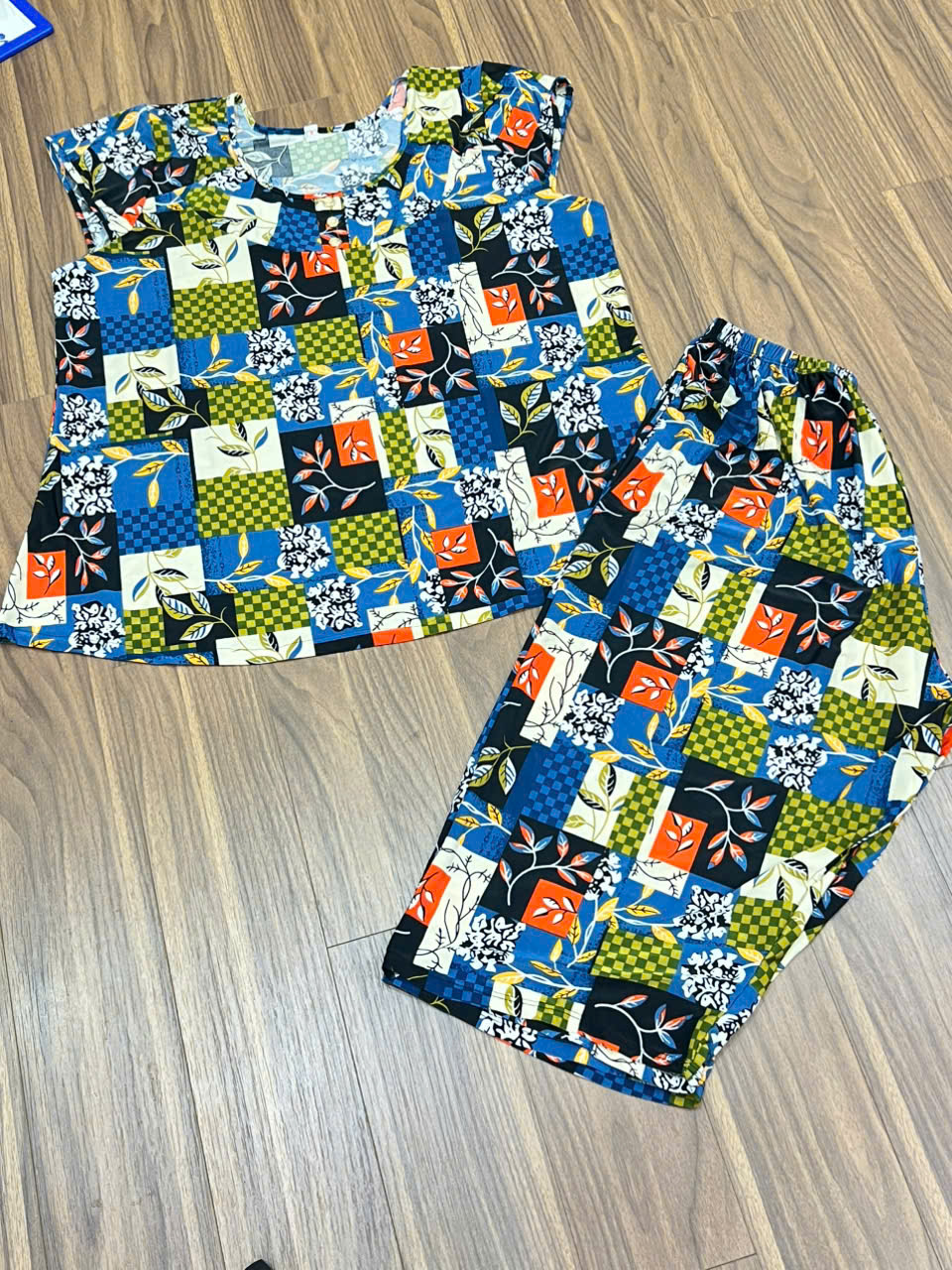 [BIGSIZE 7,8: 75-100kg] Bộ trung niên thun lạnh quần lửng
