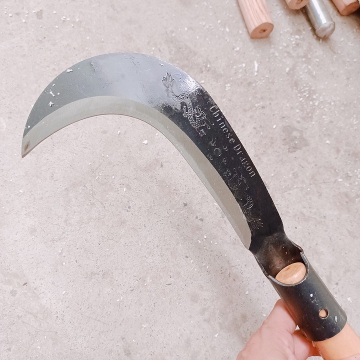 Dao phát cỏ cán gỗ đời mới bản bản lớn siêu cứng