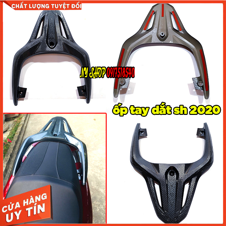 Ốp tay dắt sơn carbon sh 2020 - 2021