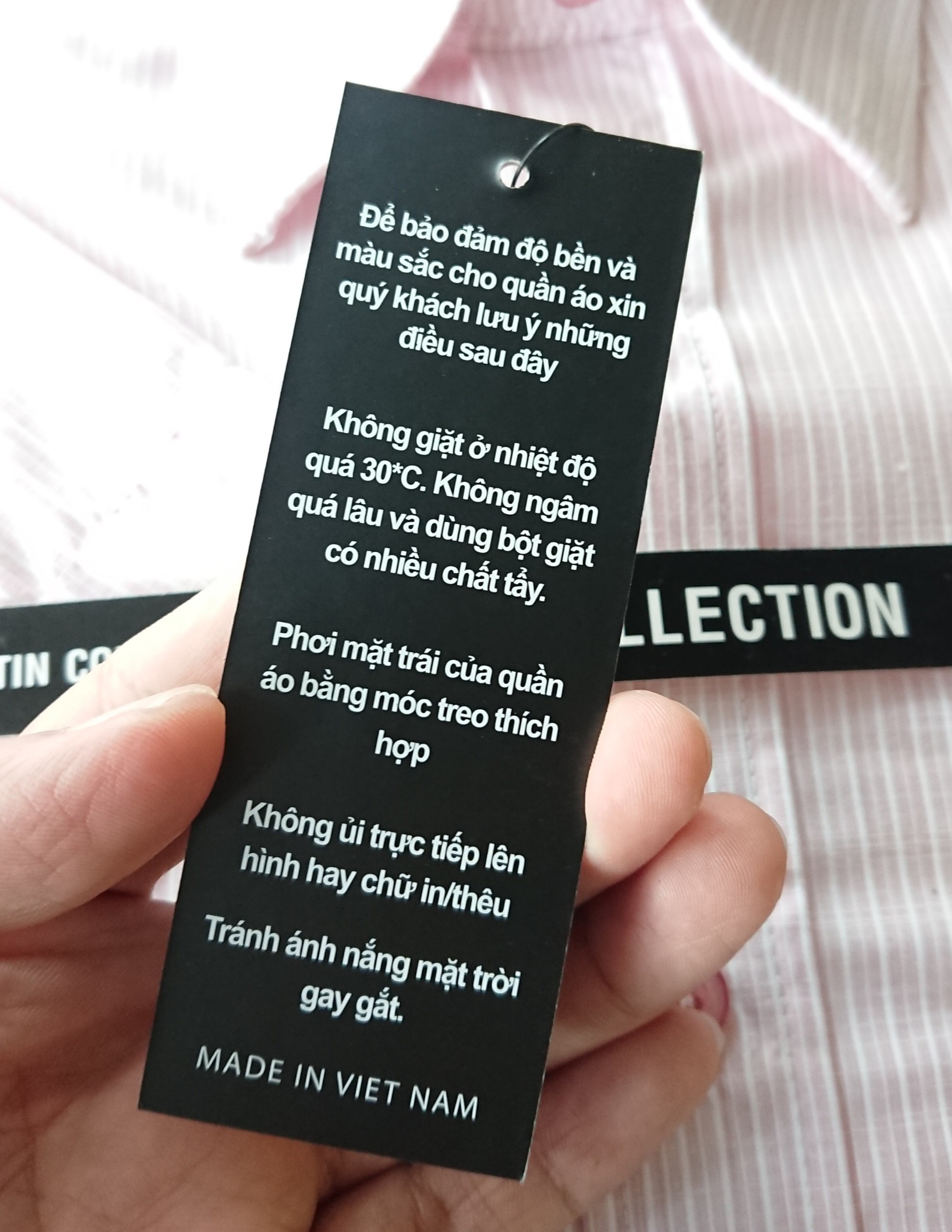 Áo sơ mi nam công sở PHANTIN tay ngắn [Sọc nhỏ B]