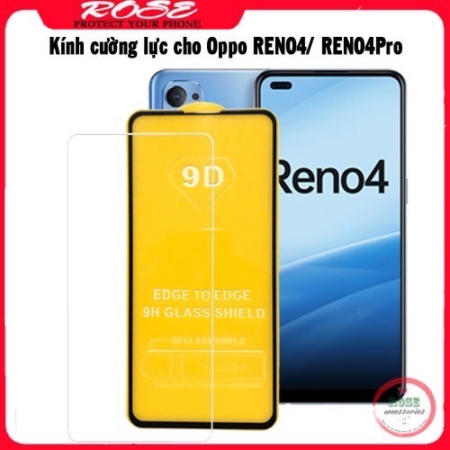 Kính cường lực oppo reno 4 / reno 4pro trông suốt 9h+