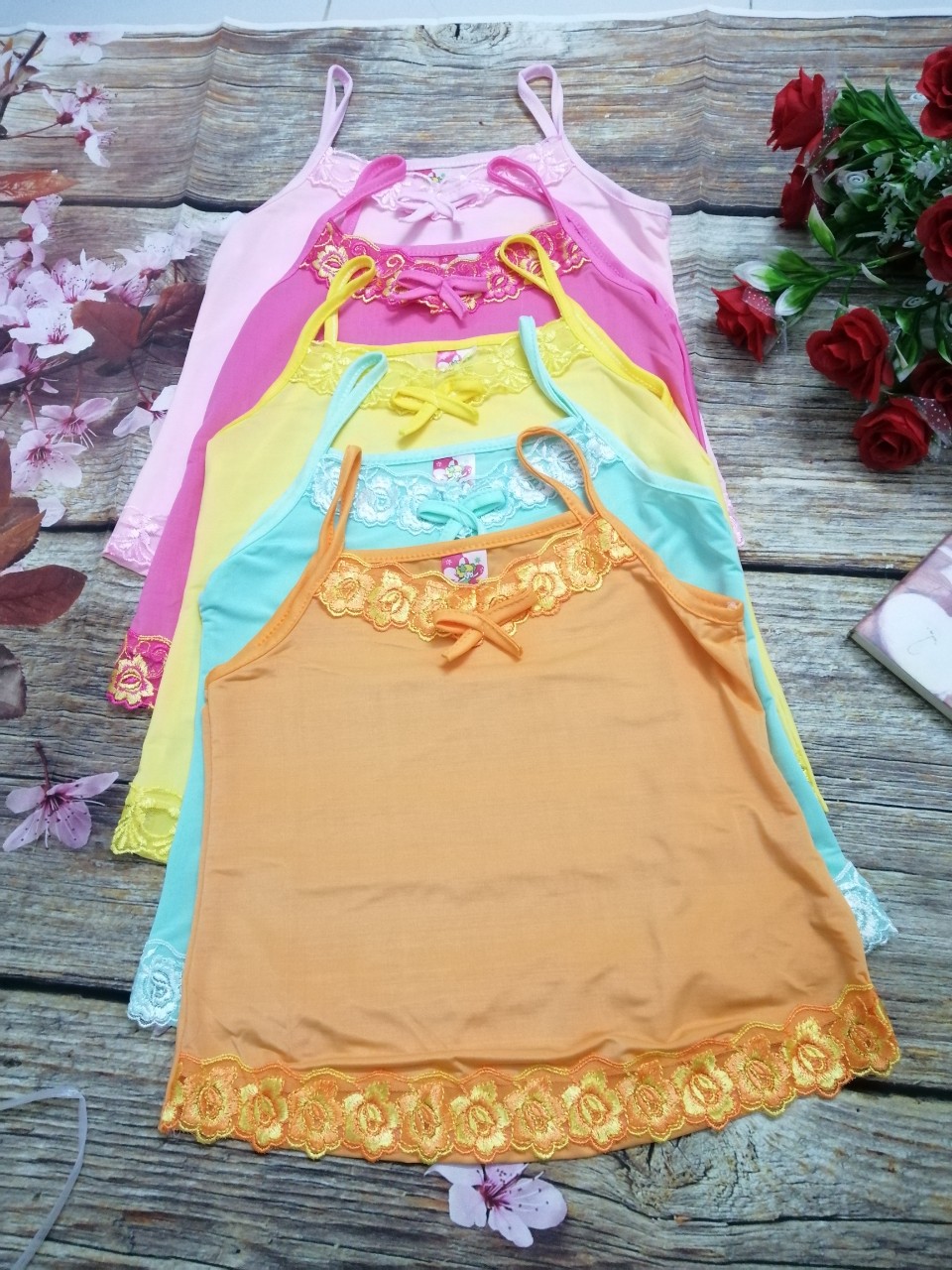 Bộ quần áo bé gái từ 5-18kg, đồ bộ thun lạnh bé gái từ 1-3 tuổi, hai dây mát mẻ