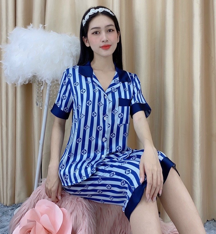 Bộ Pijama LỬNG LỤA SATIN Size 2XL ( 64kg-74kg ) có túi quần sâu