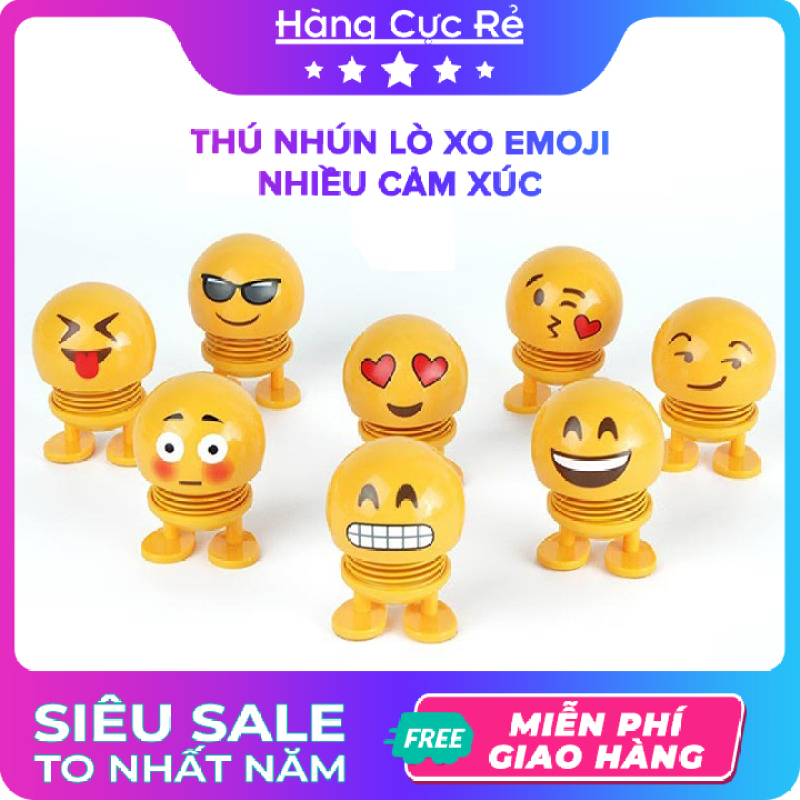 Thú nhún lò xo Emoji nhiều cảm xúc, đồ chơi trẻ em, trò chơi giải trí xả stress - Shop Hàng Cực Rẻ