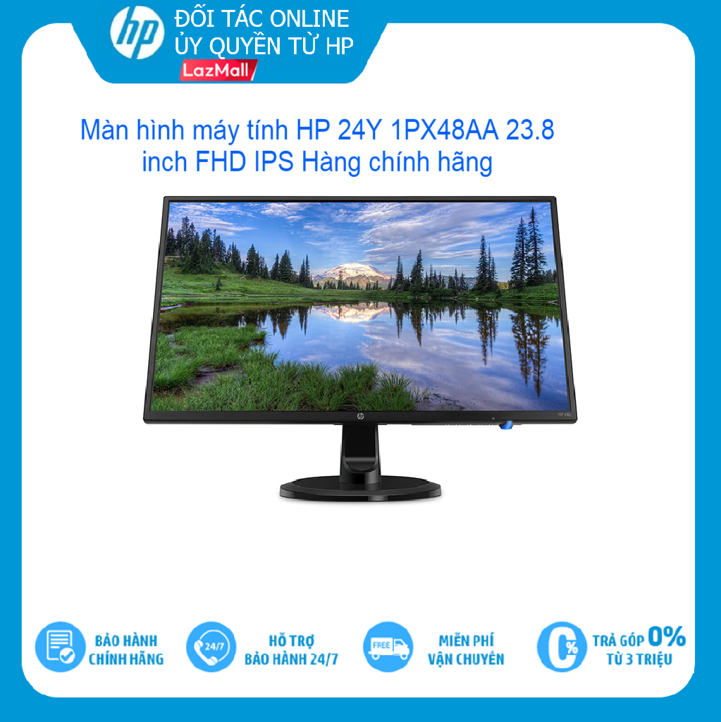 Màn hình máy tính HP 24Y 1PX48AA 23.8 inch FHD IPS Hàng chính hãng