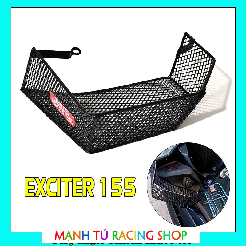 Rổ hông Exciter 155, Ex 155 VVA đựng đồ tiện lợi, giỏ hông xe máy thép nhúng nhựa chắc chắn