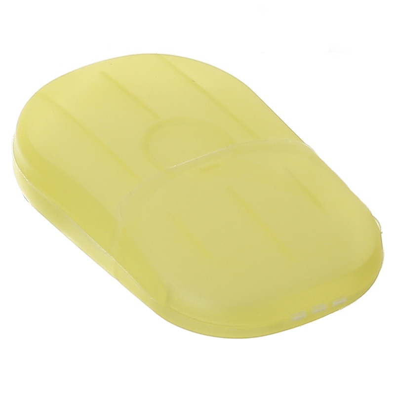 Travel paper soap using a compact