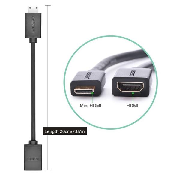 Cáp chuyển đổi Mini HDMI to HDMI Ugreen UG-20137