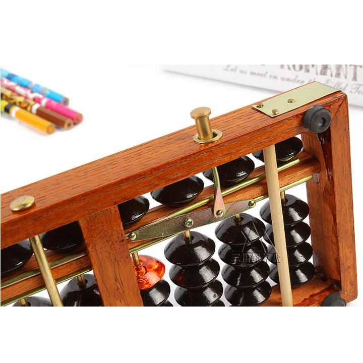 Bàn tính Soroban gỗ cao cấp 15 cột