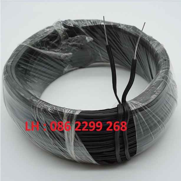 Cuộn dây kẽm bọc nhựa 100m buộc lan, cây cảnh - Màu đen