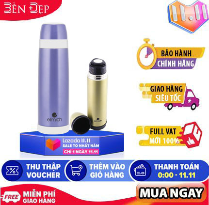 Bình giữ nhiệt ELMICH inox 304 500ml D5 sản xuất tại CH Séc (Giá áp dụng giao tại HN, HCM& các tỉnh liên hệ shop)