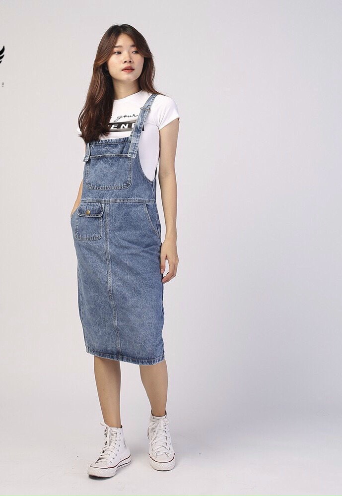 [Hoàn Tiền 15%] [HCM]VÁY YẾM JEAN CÁ TÍNH - HÀNG QC CAO CẤP