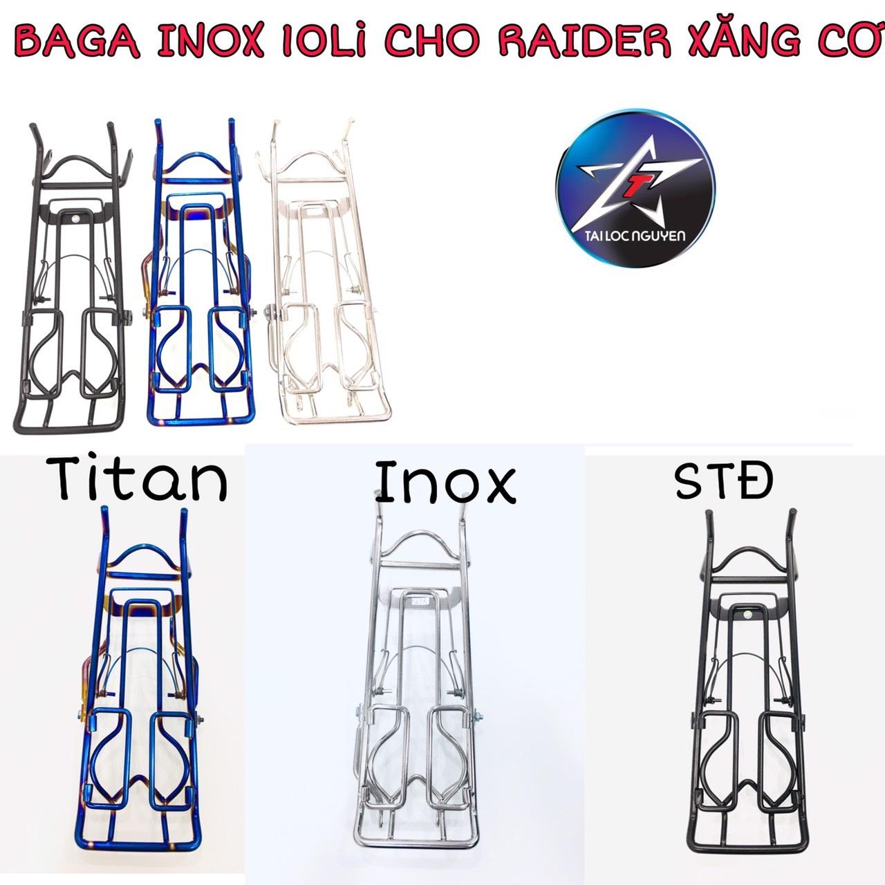 [HCM]BAGA INOX 10LI CHO RAIDER XĂNG CƠ