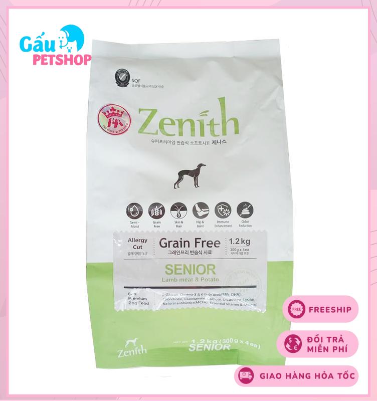 Thức ăn hạt mềm ZENITH SENIOR cho chó già (xanh lá)