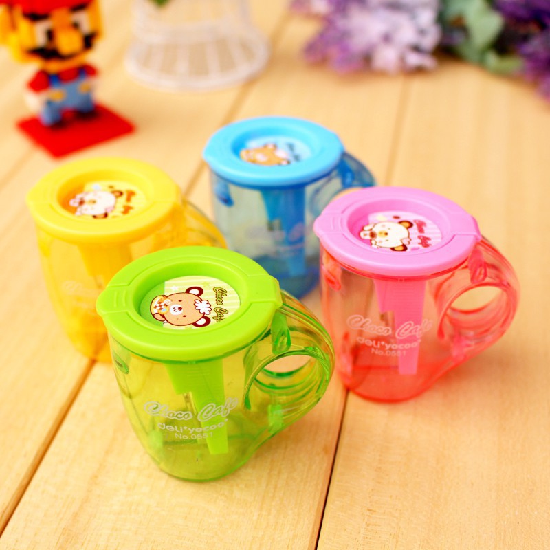 (1 Cái) Gọt bút chì 2 lỗ Hình cốc Deli E0551