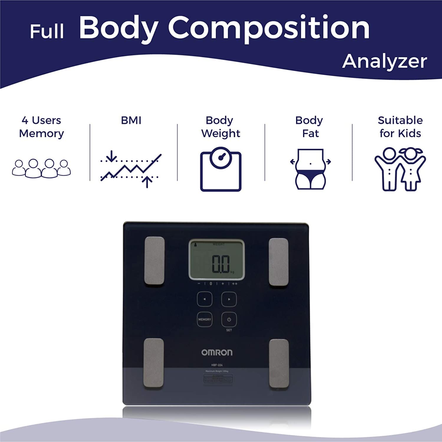 Máy Cân Đo Thành Phần Cơ Thể Omron HBF-224 BodySCAN™